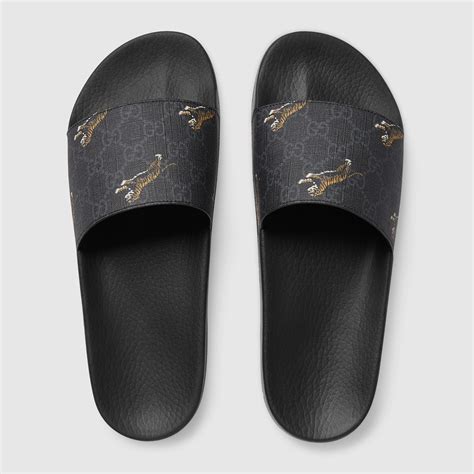 gucci slides tigers|gucci slide gg supreme tigers.